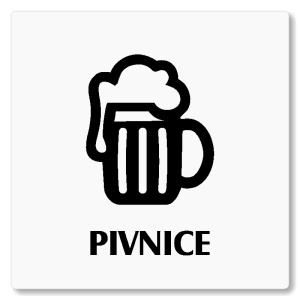 Pivnice, 80x80mm, bílá, Nevada